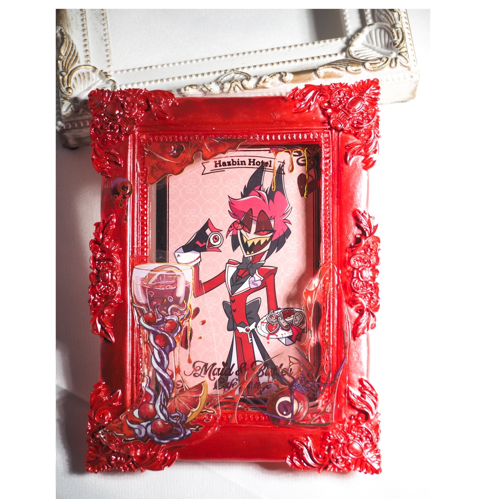 A7硬質ケース_額縁タイプ_【ディナー/RED】