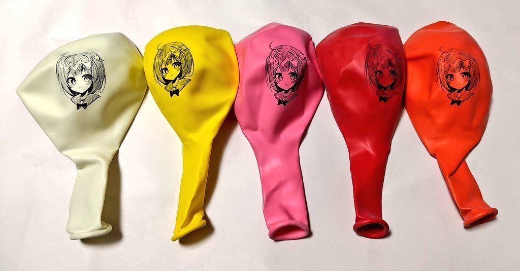 陰ビカラ両面風船(16インチ5個セット)