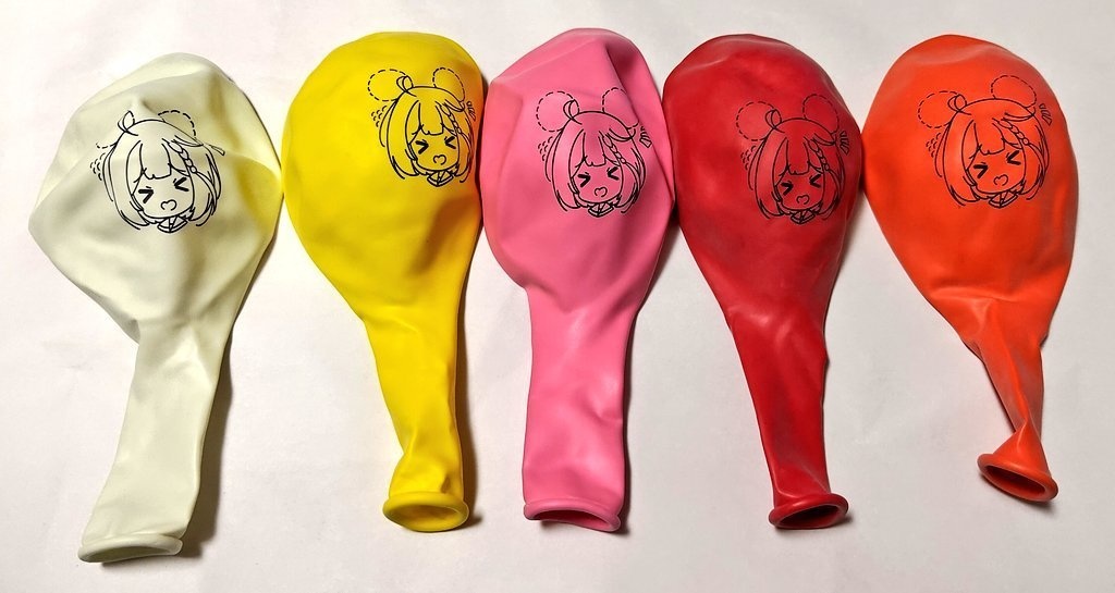 陰ビカラ両面風船(16インチ5個セット)