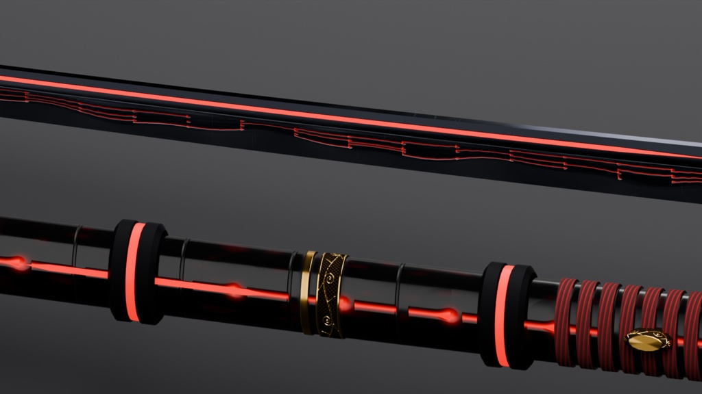 【和の武装×科学3D】神域機構 武器四種(妖刀・大太刀・薙刀・弓)MA対応