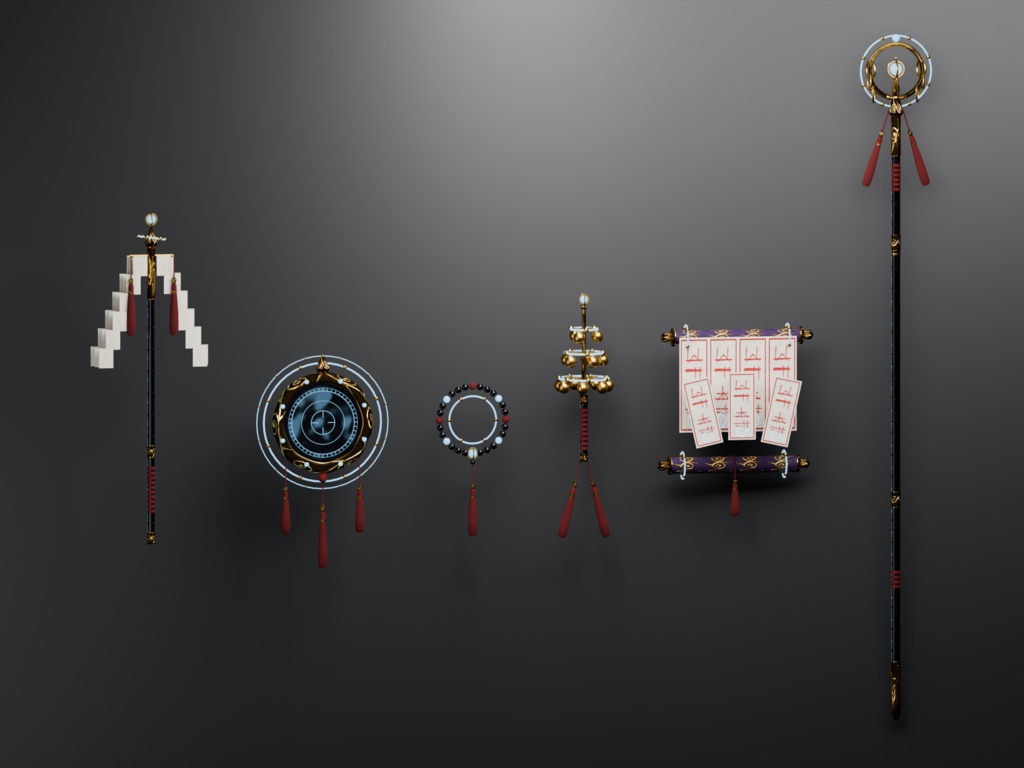 【和の武装×科学3D】神域機構 霊具六種(零式・顕現・輪廻・共鳴・展開・天繋)MA対応