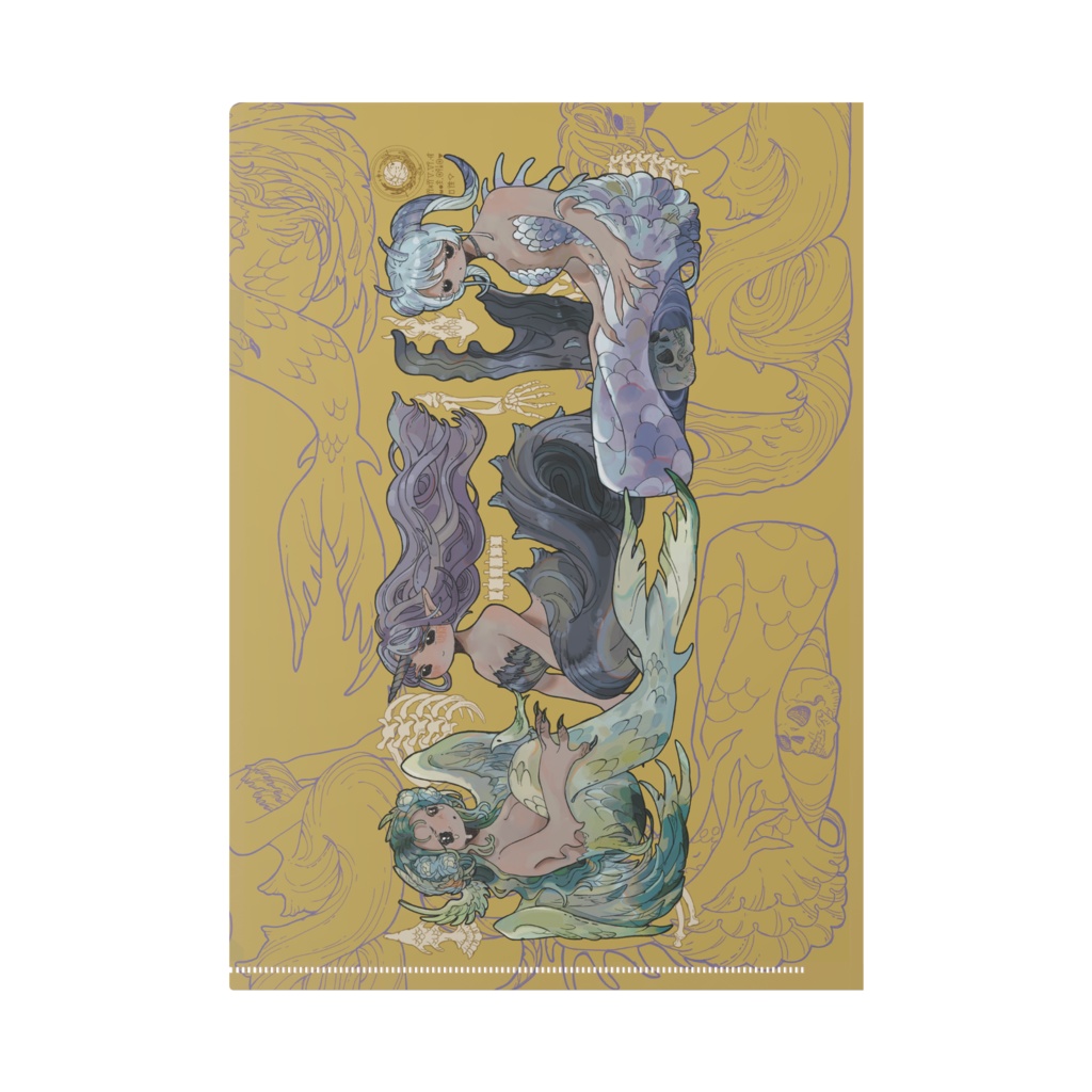 おおきい人魚たち-赤&黄色