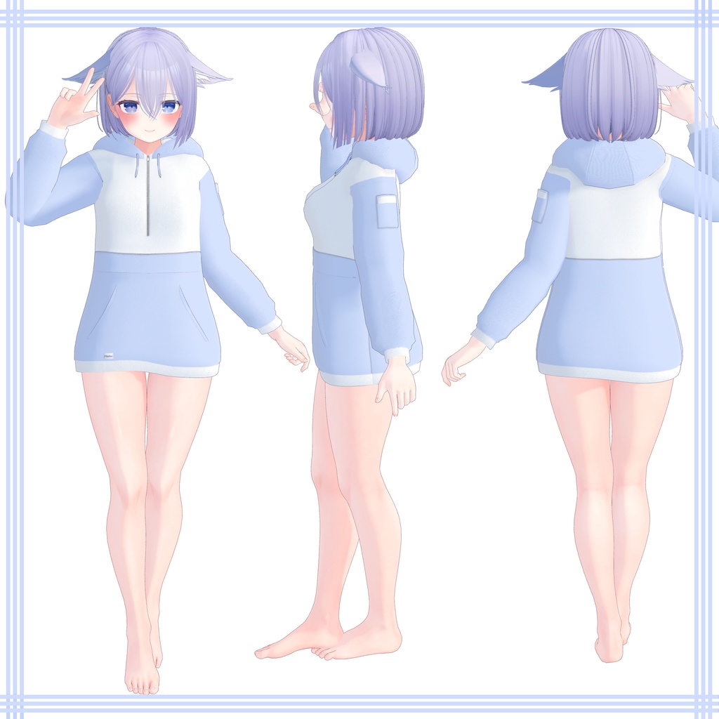 Kikyo【桔梗用】オラック色のパーカー