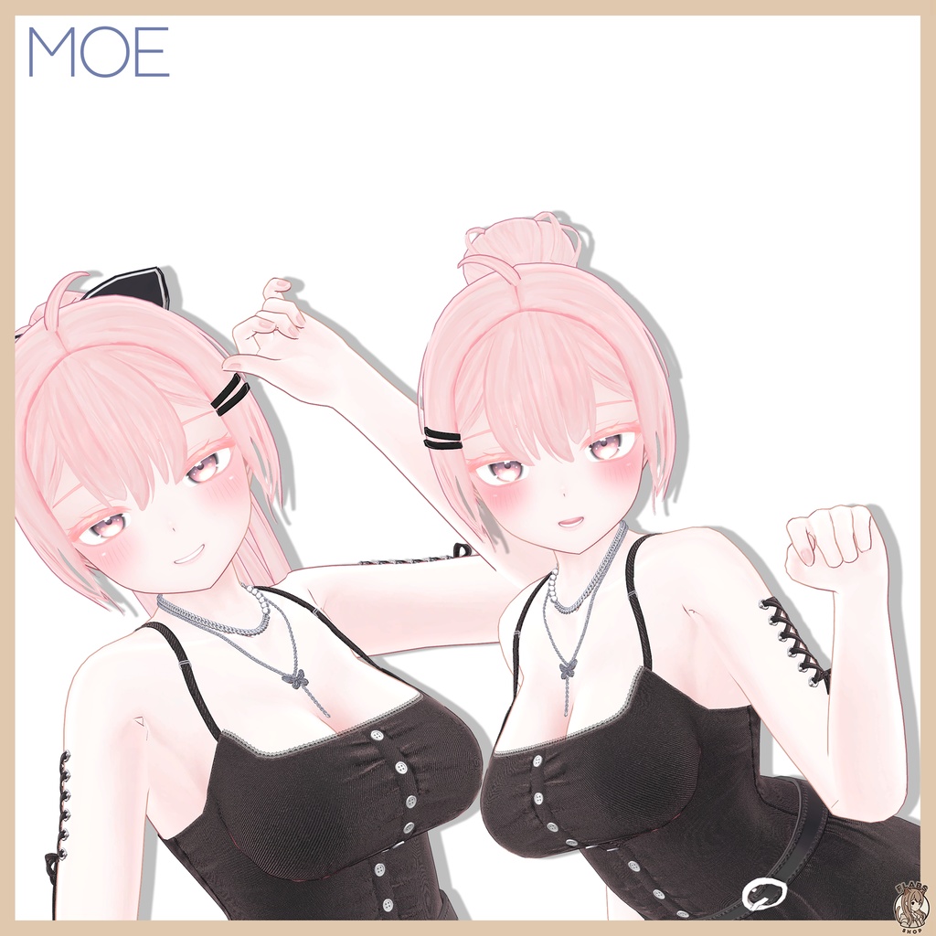 Pica ponytail hair 【9 avatars】