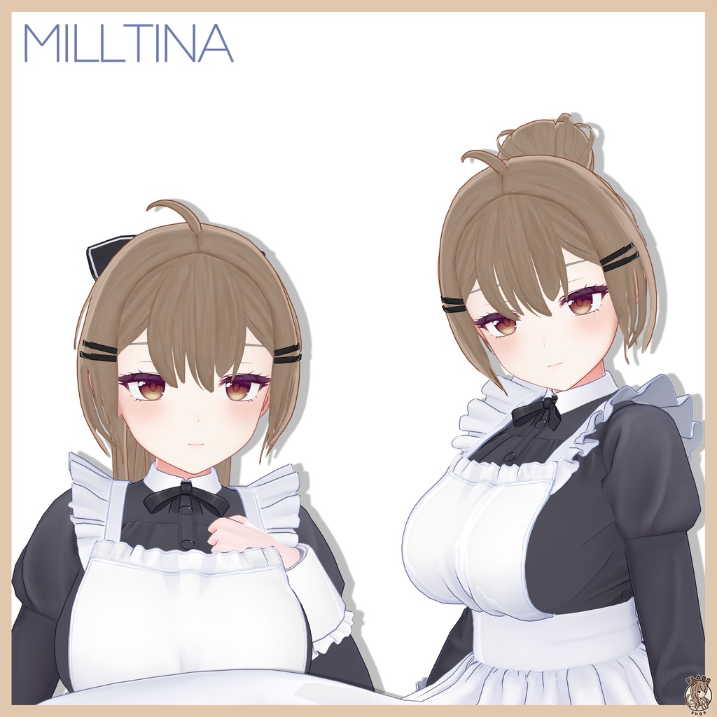 Pica ponytail hair 【9 avatars】