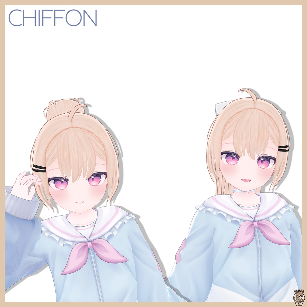 Pica ponytail hair 【9 avatars】