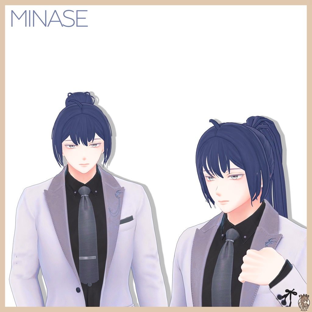 Pica ponytail hair 【9 avatars】