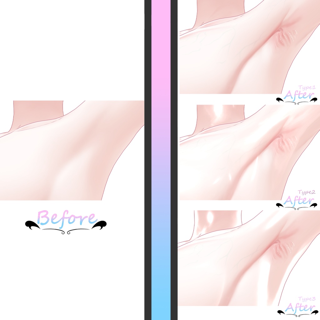 【Milfy/ミルフィ】Realistic Body Texture ! リアルなボディテクスチャ !