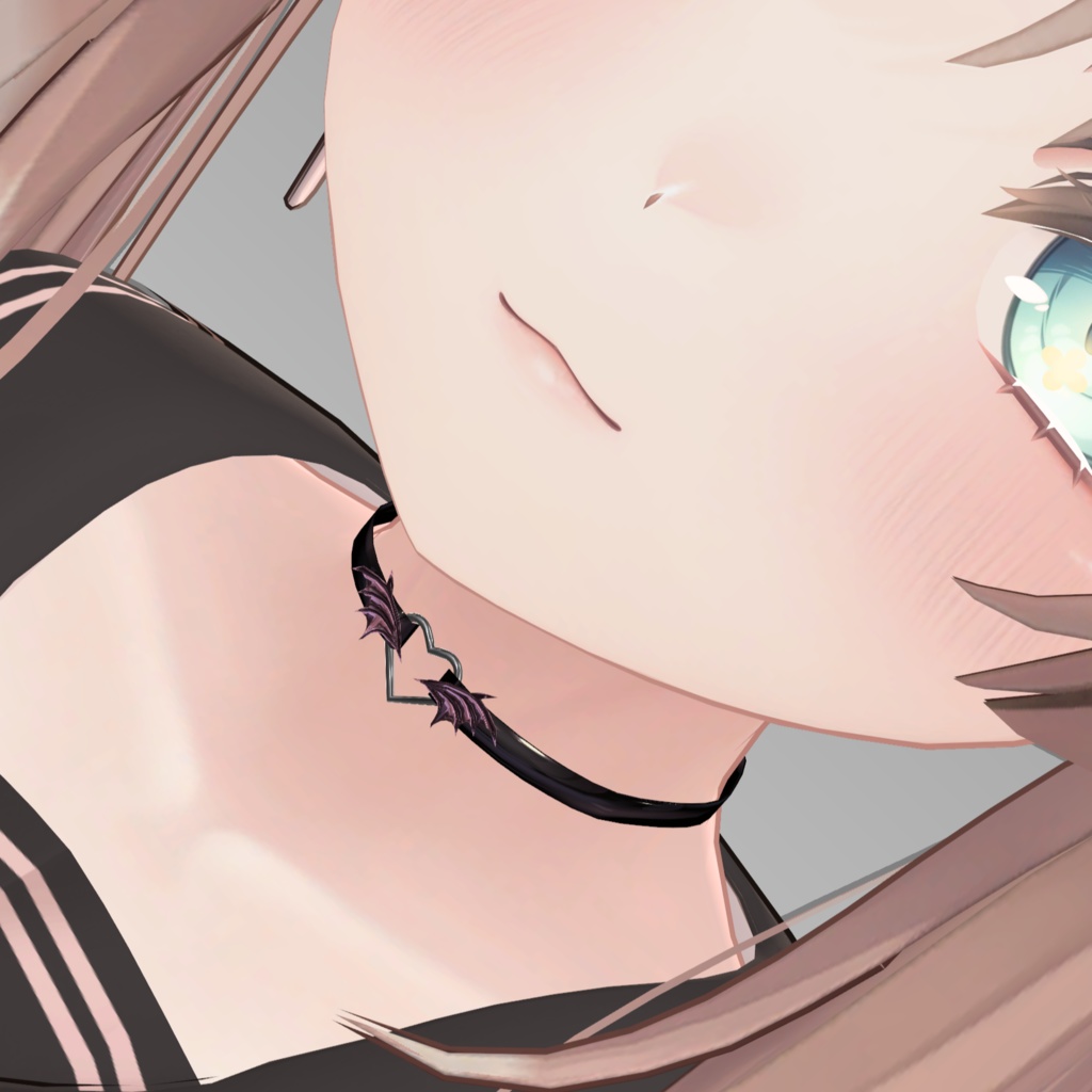 Lilith wings heart choker