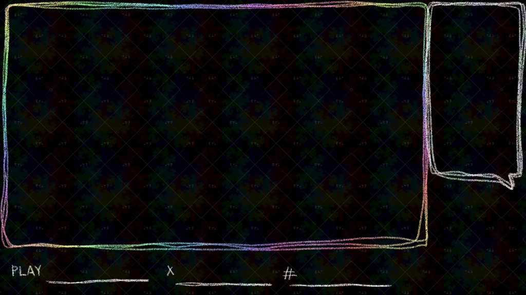 動く！手書き風シンプルゲーム配信画面