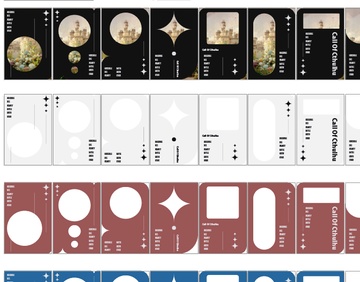 【無料あり】シンプル ココフォリア フレーム素材セット