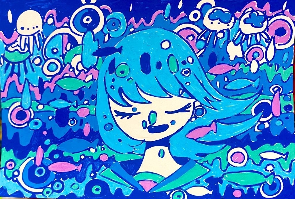 ポストカード ポスカブルー