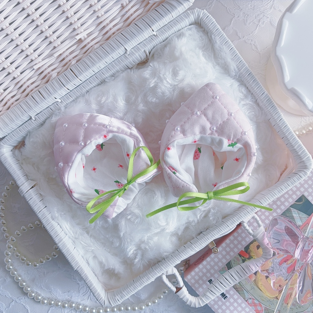 10cmぬい服 いちごの被り物