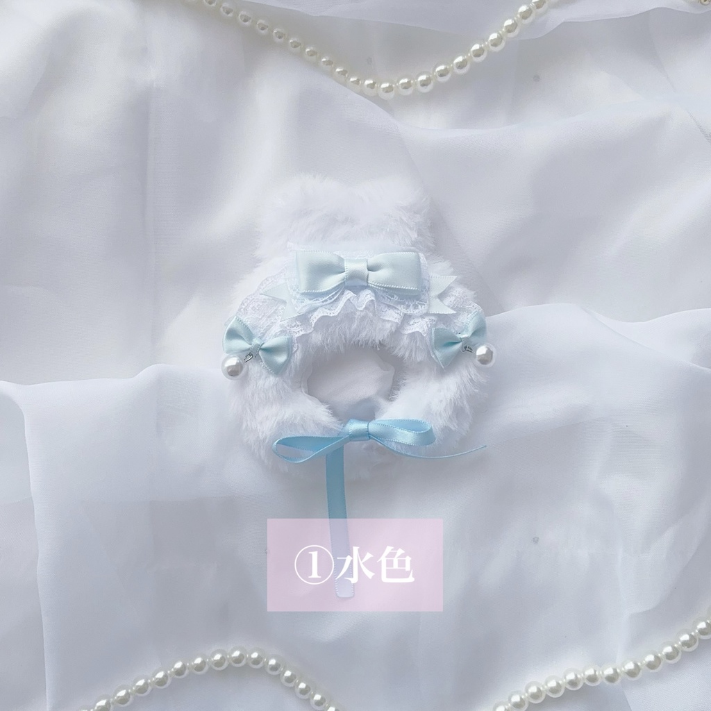 Ribbon pearl cottoncandy