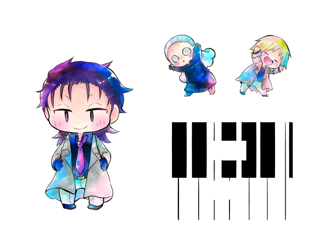 ジオラマアクスタ 3人組