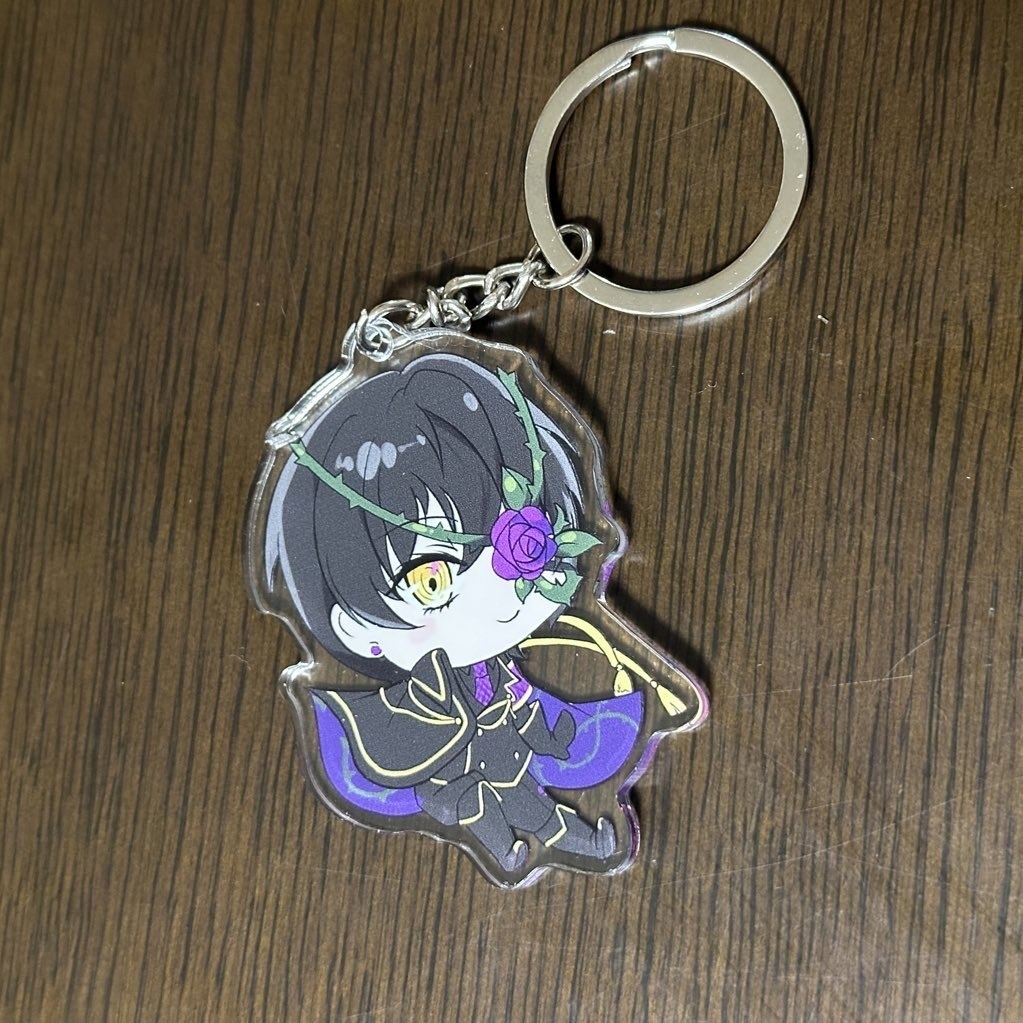 紫まほアクリルキーホルダー(キーリングタイプ)