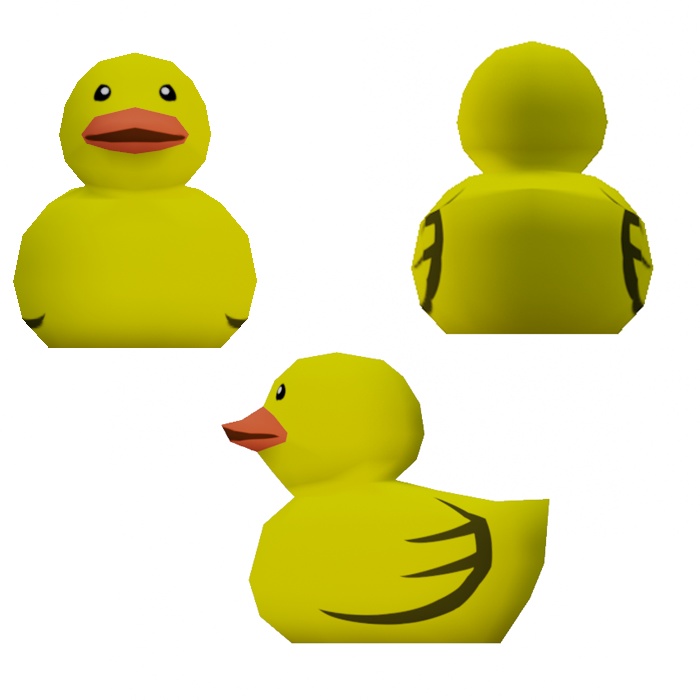 【無料 Free】3Dモデル アヒルちゃん duck low polygon △500
