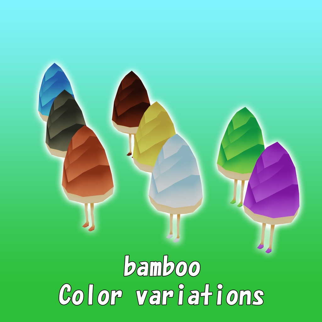 【無料 Free】きのこ&たけのこアバター VRChat対応