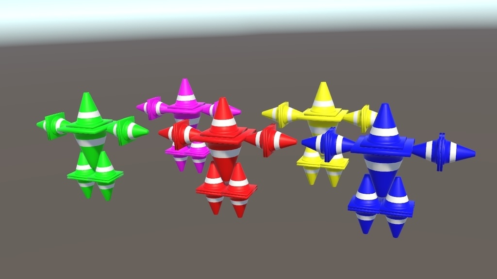 【無料 Free】カラーコーンアバター VRChat対応