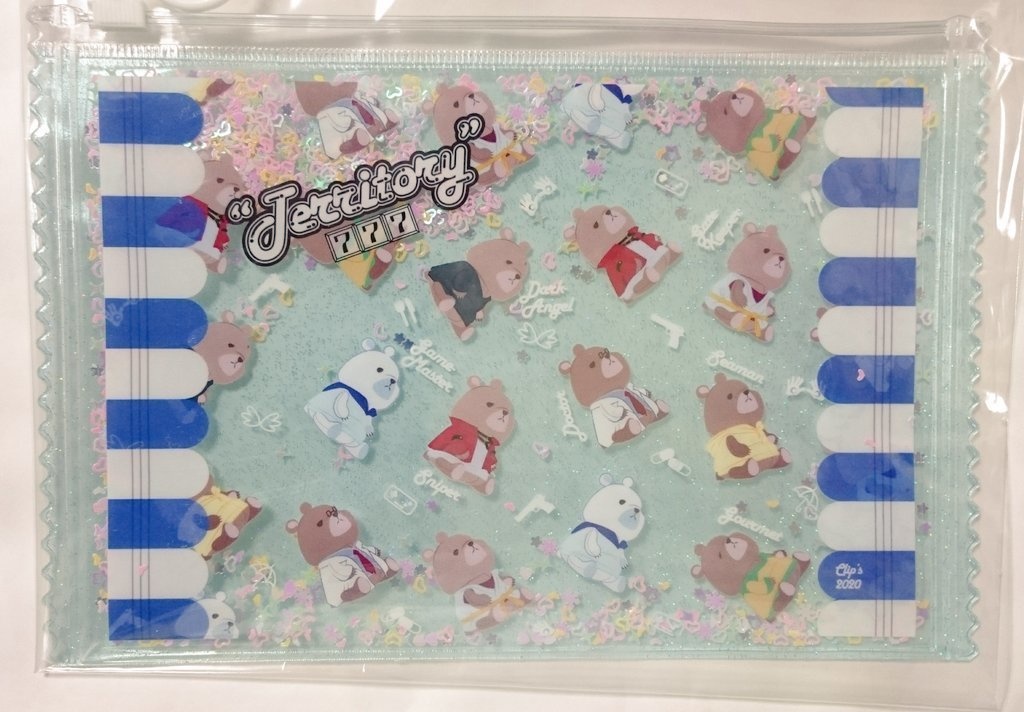 ゆるベア グリッターポーチ