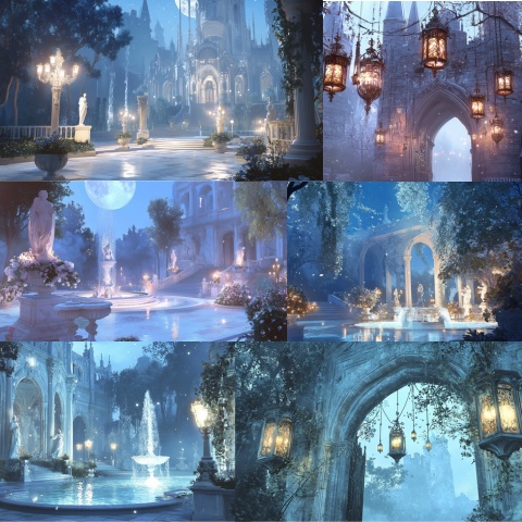 【全141枚】中世ファンタジー城下町_イラスト背景集