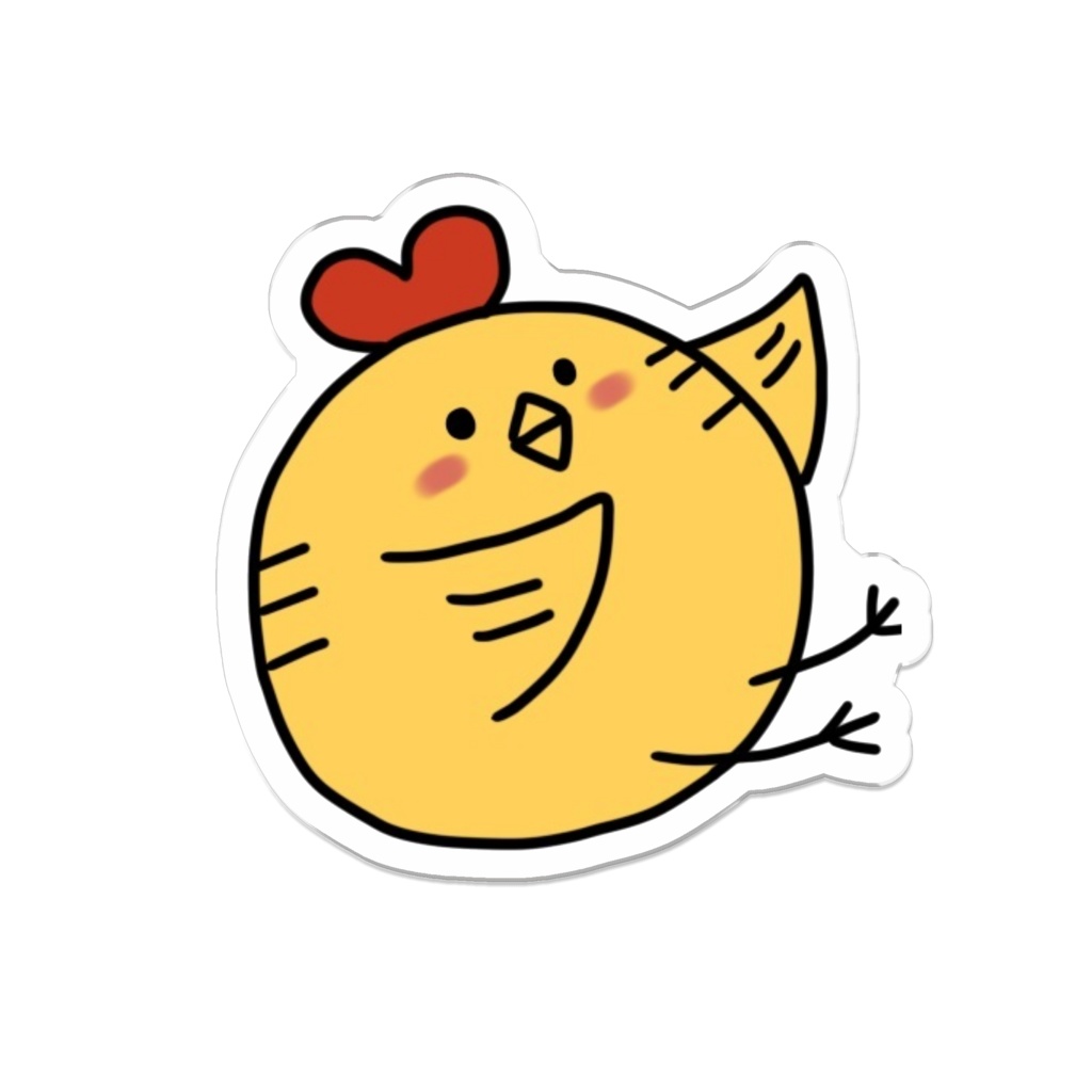 ぴよぴよアクリルバッチ