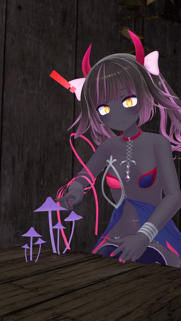 イカスミ族の装束+異色肌テクスチャ9色【あのんちゃん用】