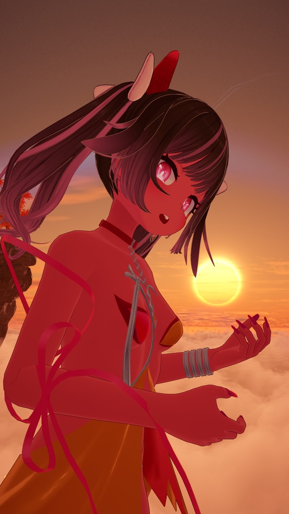 イカスミ族の装束+異色肌テクスチャ9色【あのんちゃん用】