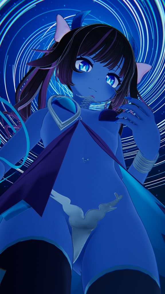 イカスミ族の装束+異色肌テクスチャ9色【あのんちゃん用】