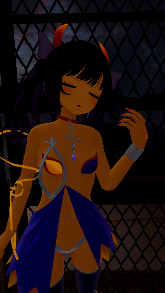 イカスミ族の装束+異色肌テクスチャ9色【あのんちゃん用】