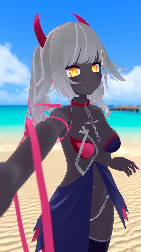 イカスミ族の装束+異色肌テクスチャ9色【あのんちゃん用】