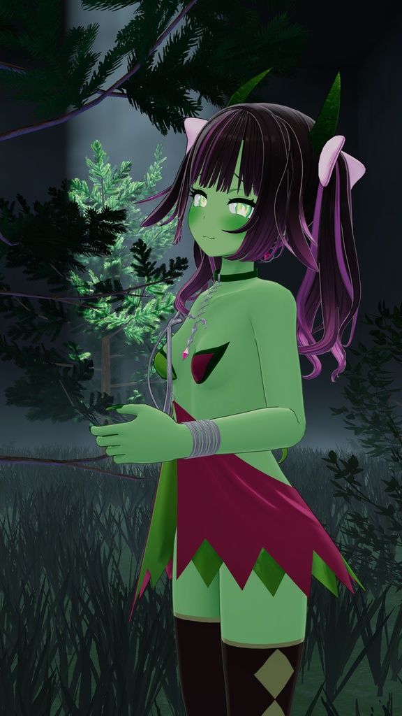 イカスミ族の装束+異色肌テクスチャ9色【あのんちゃん用】