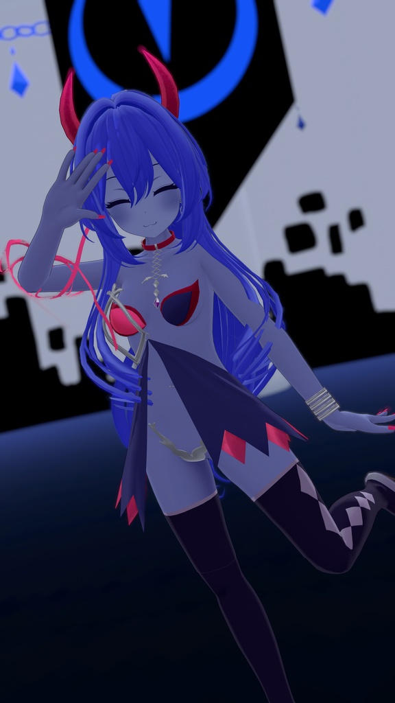 イカスミ族の装束+異色肌テクスチャ9色【あのんちゃん用】