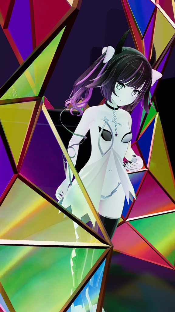 イカスミ族の装束+異色肌テクスチャ9色【あのんちゃん用】