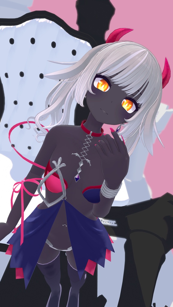 イカスミ族の装束+異色肌テクスチャ9色【あのんちゃん用】