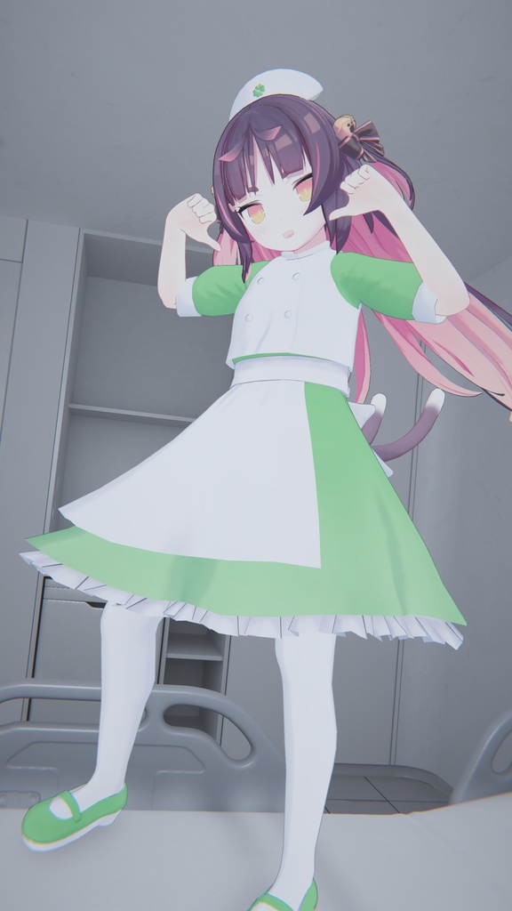 四ツノ葉クリニックのナースさん【猫山苗ちゃん用】