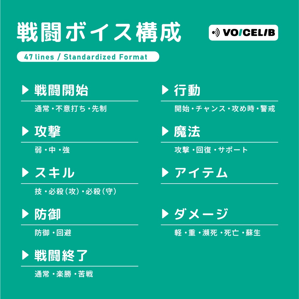 VOICELIB|戦闘ボイス素材|優しいヒロインの声 #01