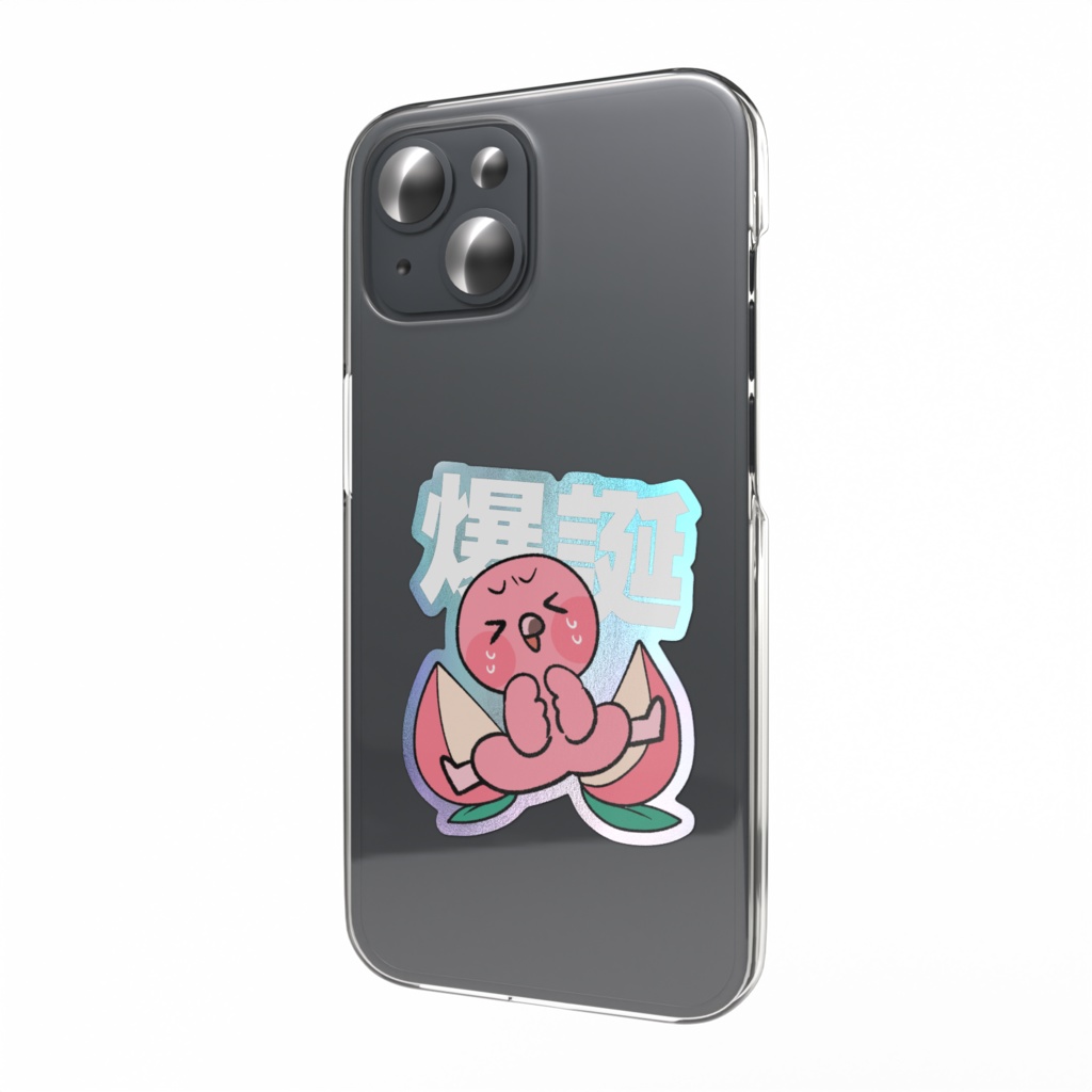 桃野トリHBD2026🍑爆誕スマホステッカー①オーロラ