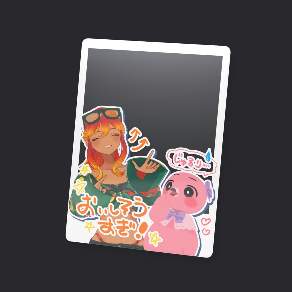 🎉4th Anniversary🎉ごはんと一緒!落書きチェキ風クリアカード