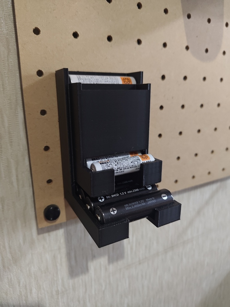 有孔ボード用 電池ストッカー単3単4【完成品販売有り】