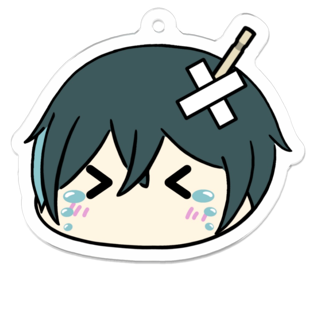 【水鳥ルイ】泣き顔 アクキー 50×50mm