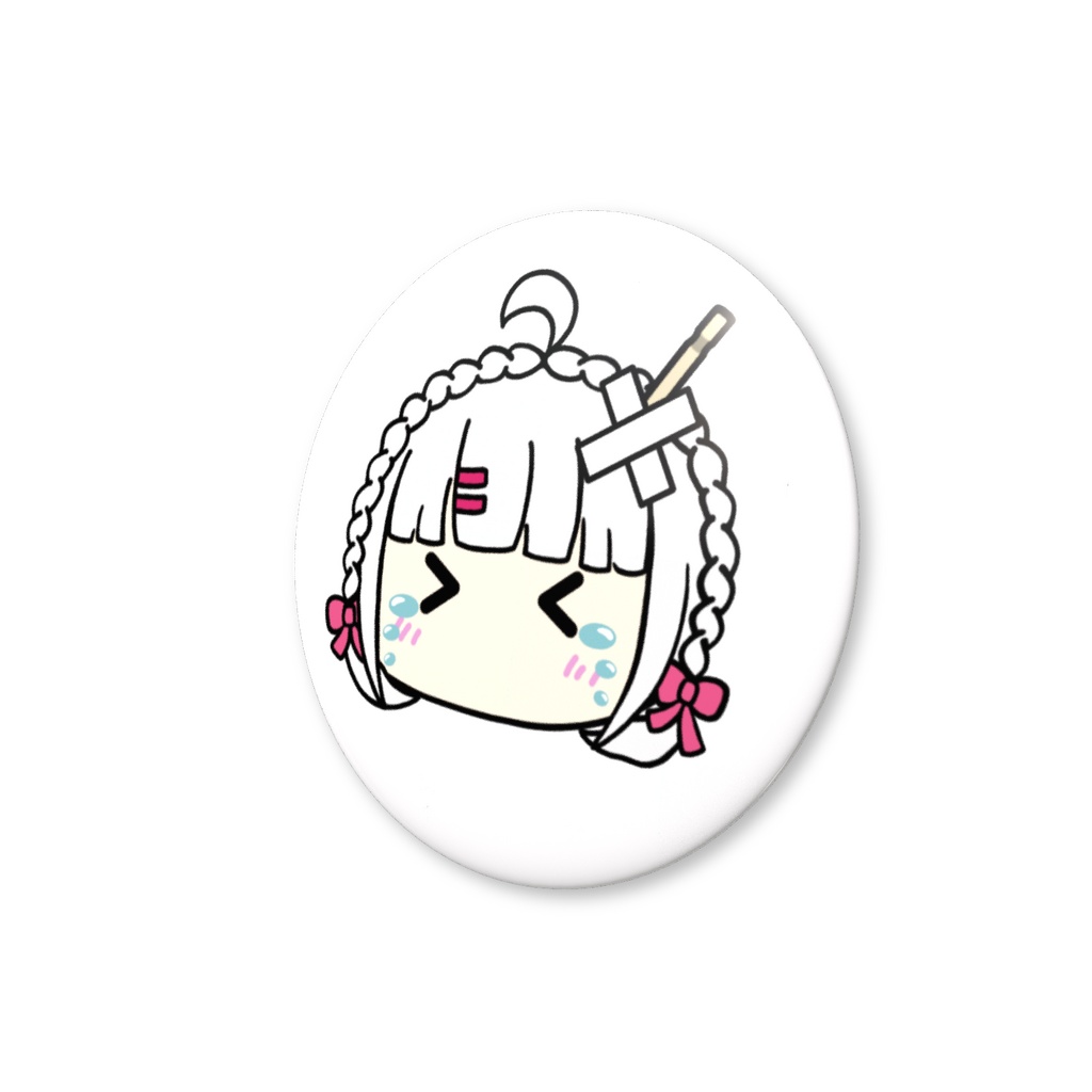 【暁しろは】泣き顔 缶バッジ 44mm