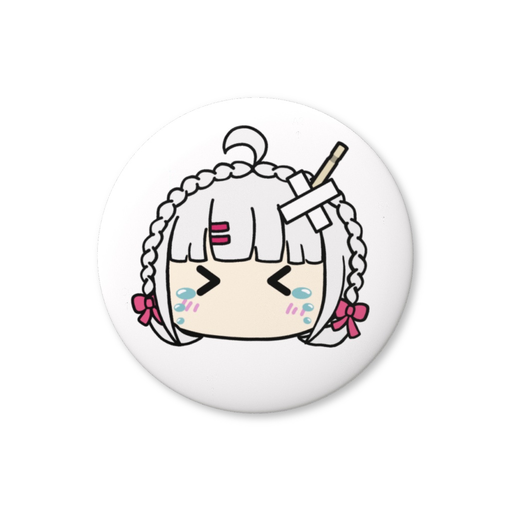 【暁しろは】泣き顔 缶バッジ 44mm