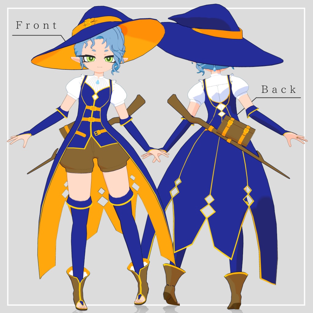 オリジナル3Dモデル「蛇沢ルカ」