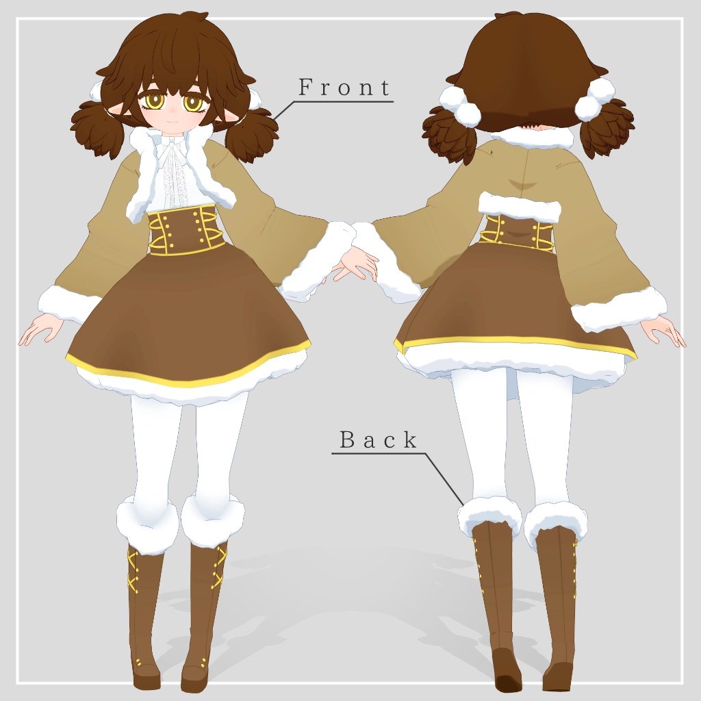 オリジナル3Dモデル「熊谷ピリカ」