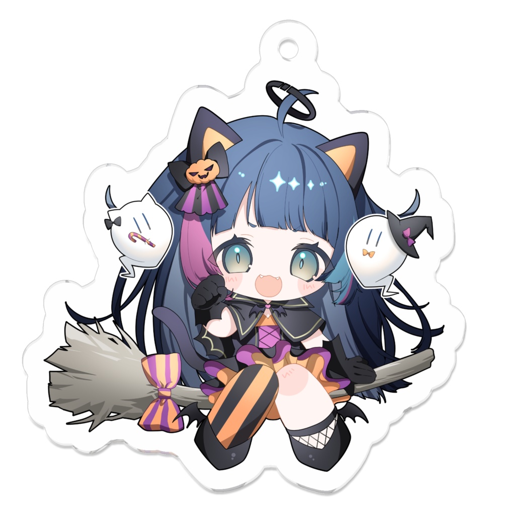 2024 魔女っ子にゃんこなメイのもちもちアクリルキーホルダー