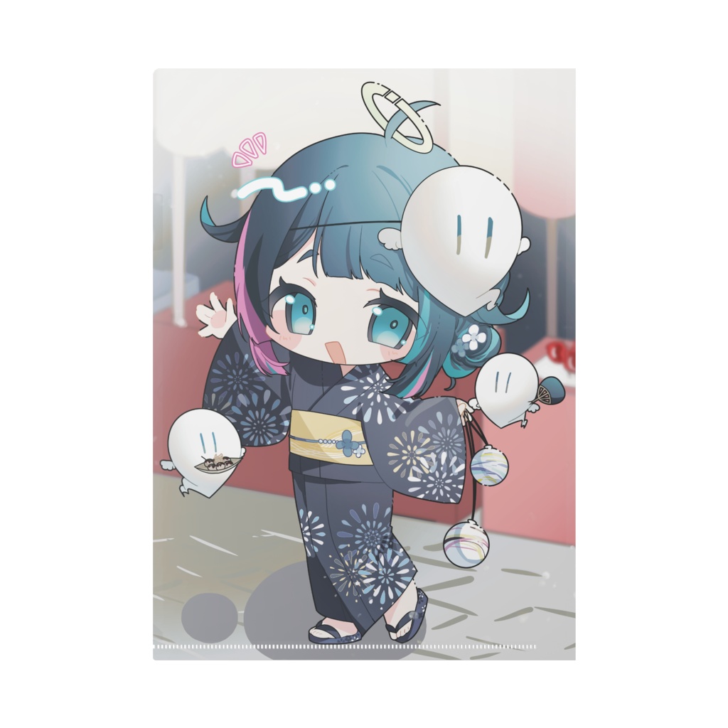 お昼も夜もお祭り満喫するぞクリアファイル