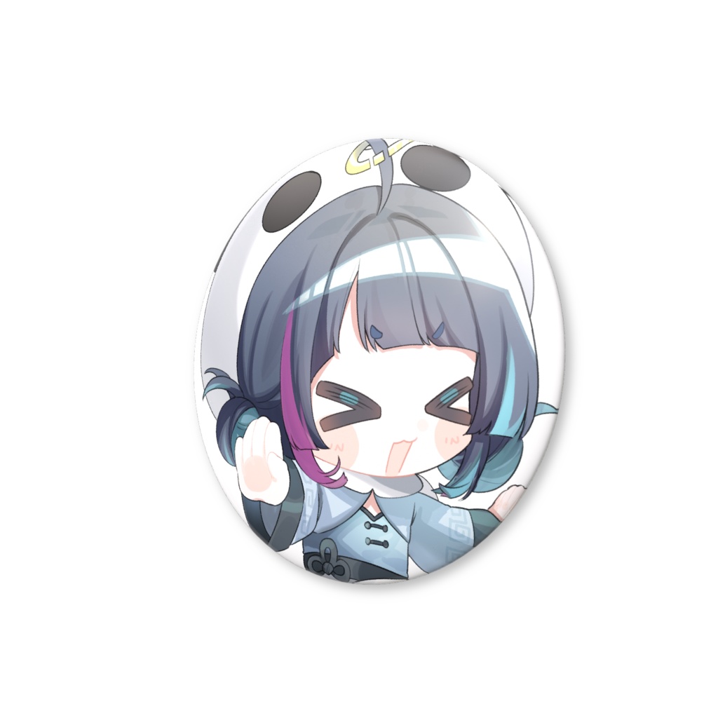 【歌ってみた公開記念】中華パンダ衣装のあおぞらメイの缶バッジ