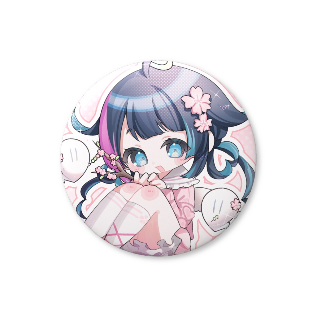3月は桜とともに缶バッジ