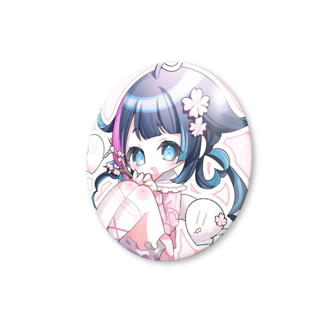3月は桜とともに缶バッジ